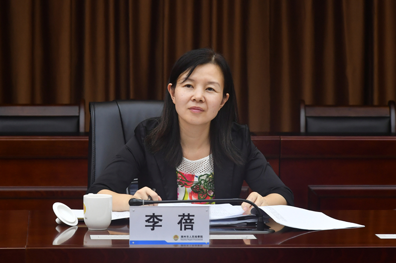 省检察院第六检察部副主任李蓓讲话